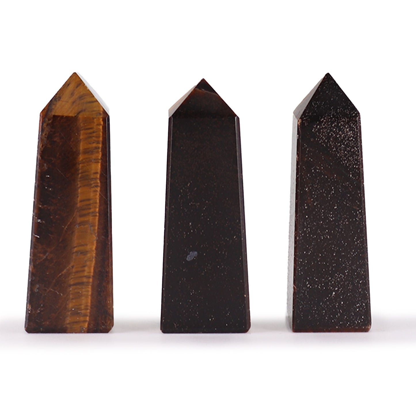 Gemstone Obelisk Point approx 3-5cms - Tiger Eye