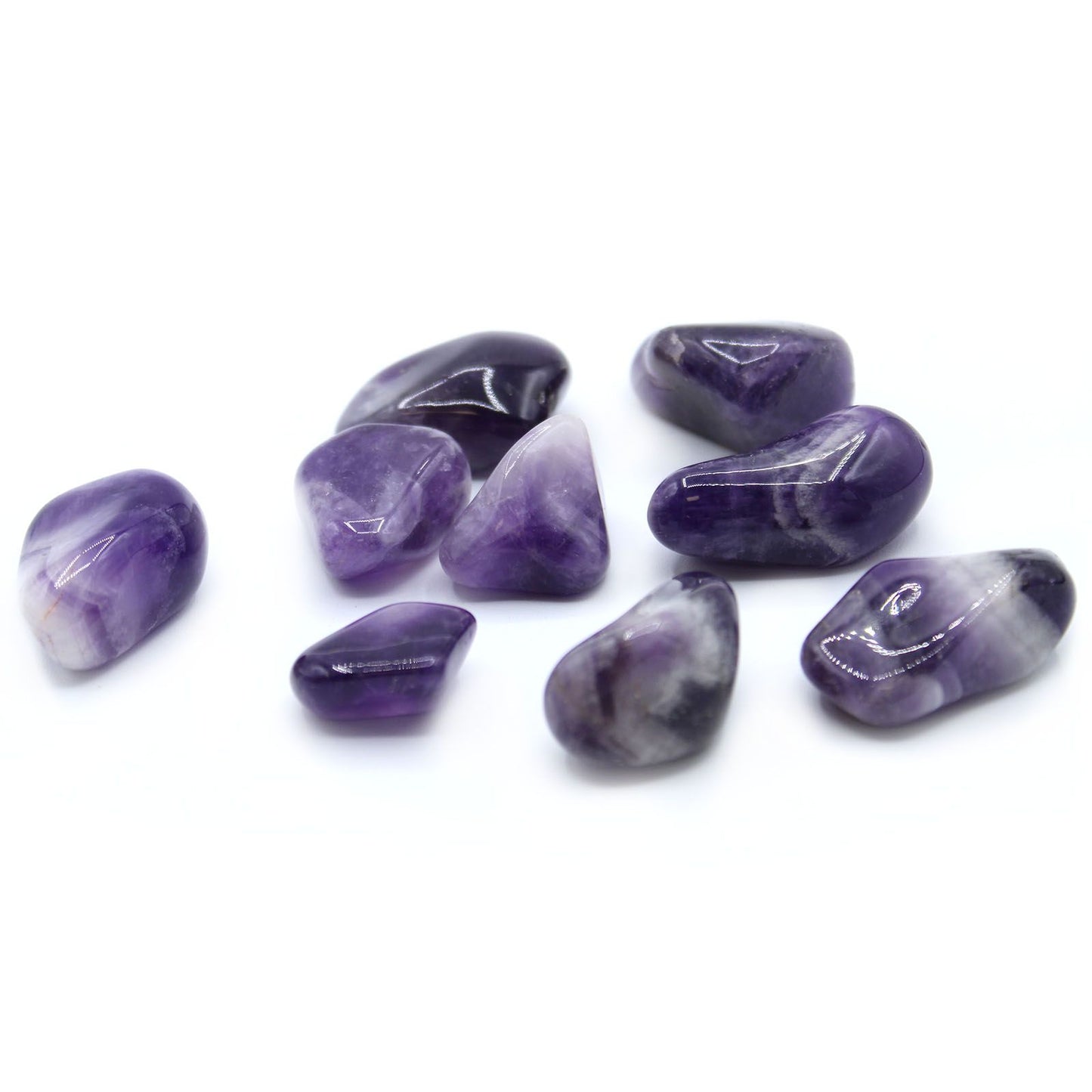 Tumble Stone - Amethyst Banded
