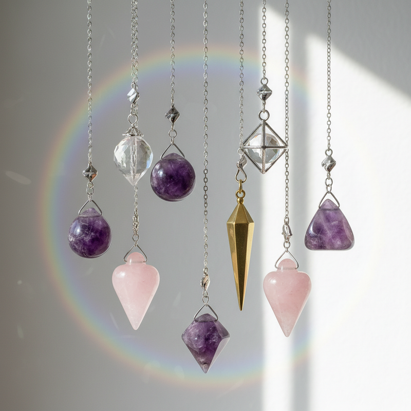 Angel, Sphere, Chakra & Pencil Pendulums