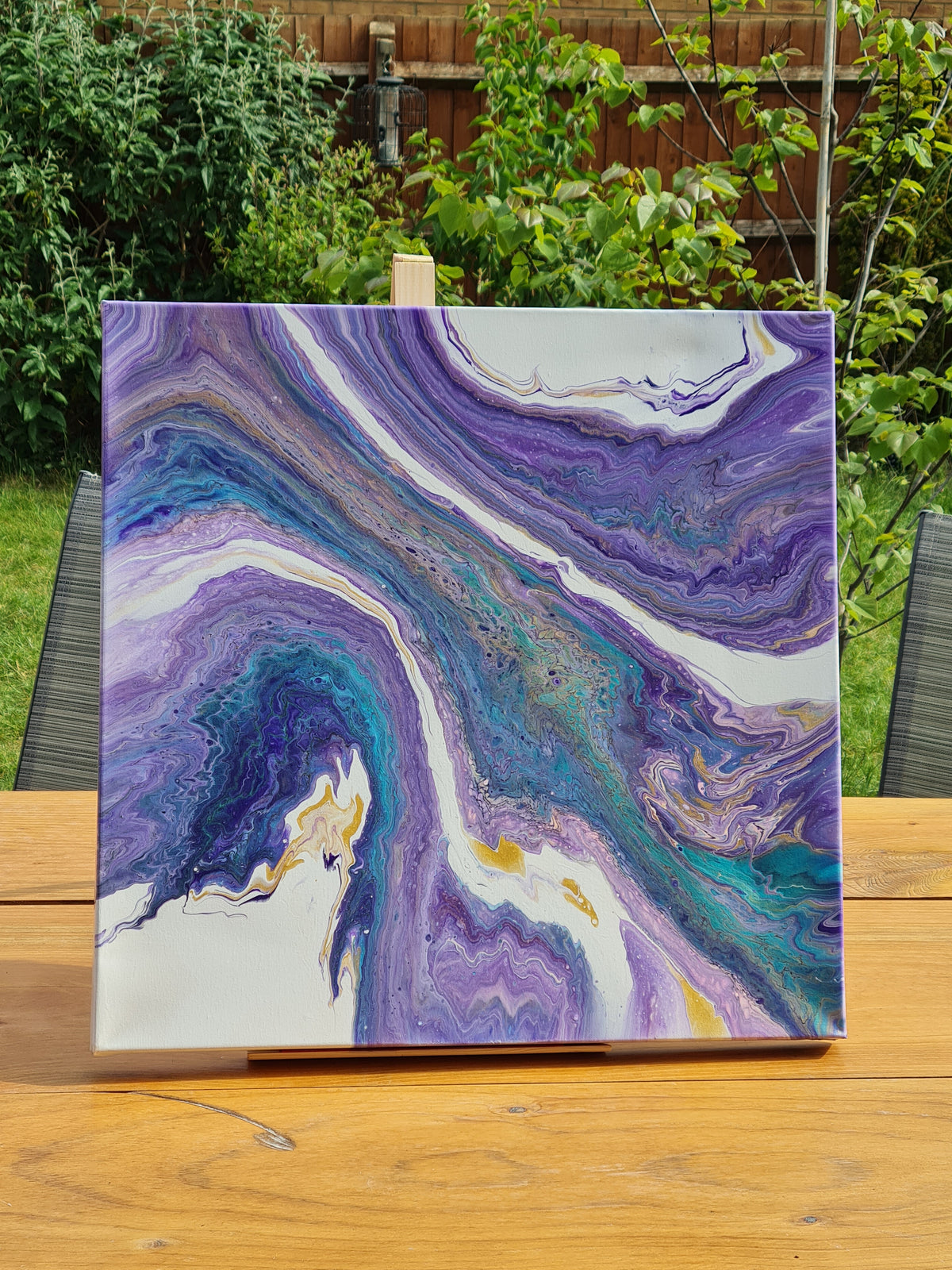 Marbled Mirage – Acrylic painting on canvas