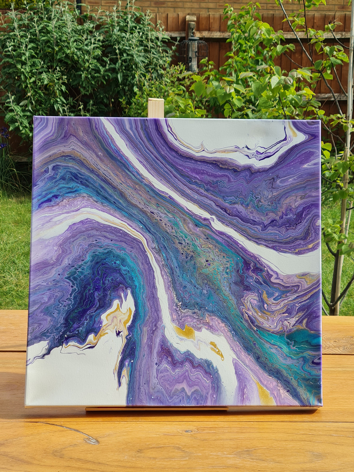 Marbled Mirage – Acrylic painting on canvas