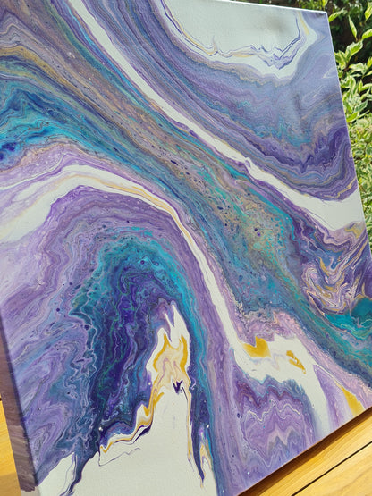 Marbled Mirage – Acrylic painting on canvas