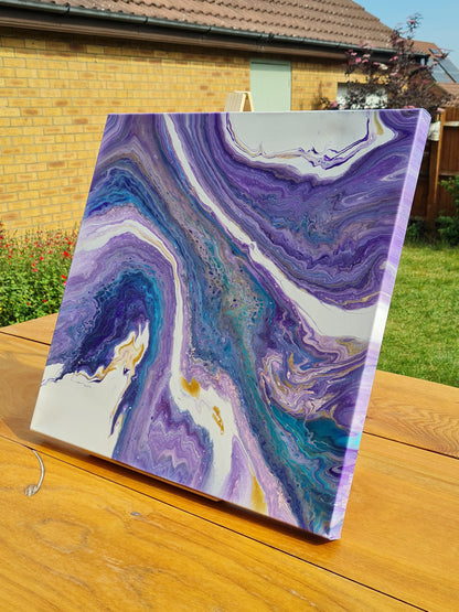 Marbled Mirage – Acrylic painting on canvas