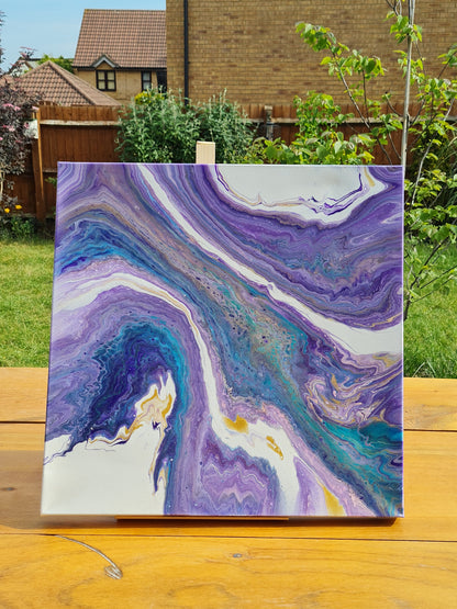 Marbled Mirage – Acrylic painting on canvas
