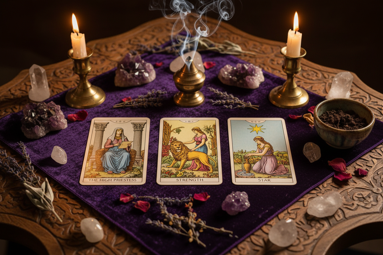Personal Tarot Readings - Past, Present & Future. Three card reading