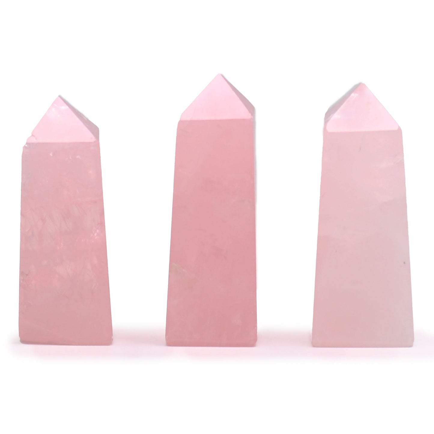Gemstone Obelisk Point approx 3-5cms - Rose Quartz