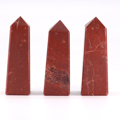 Gemstone Obelisk Point approx 3-5cm - Red Jasper